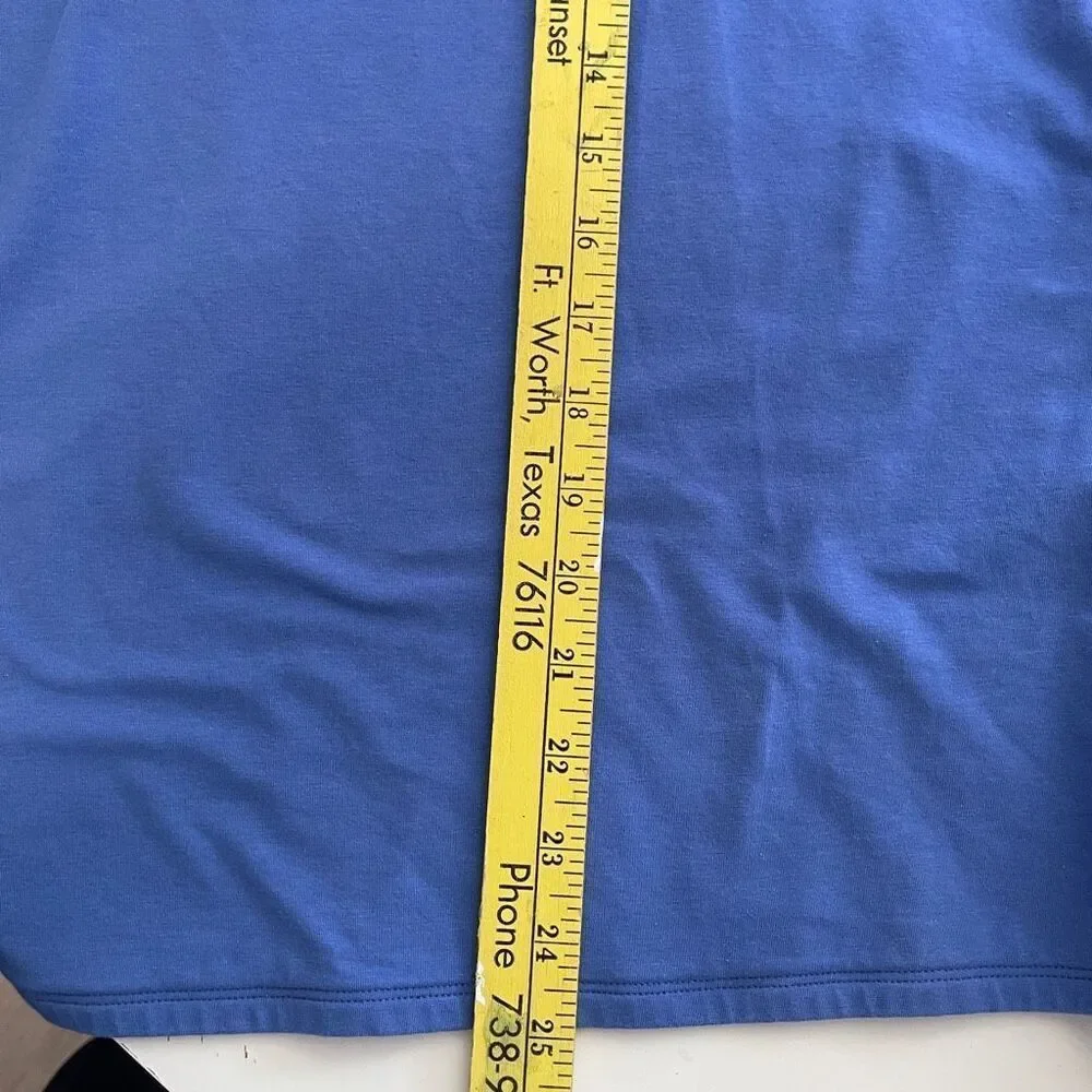 Chico's The Ultimate Tee, 3/4 Sleeve and V-neck, Blue, Size Large - Picture 7 of 7